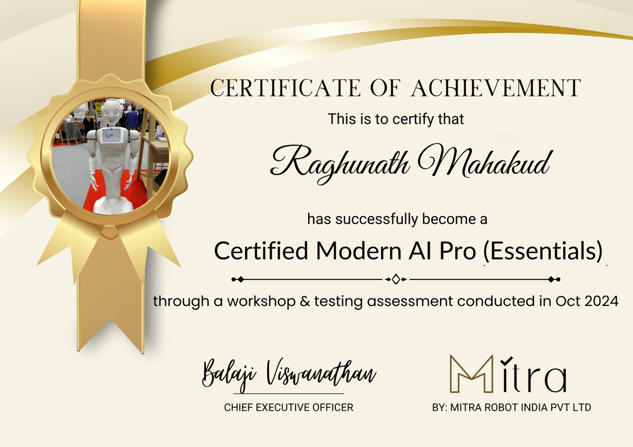 Modern AI Pro Essentials — Mitra Robot